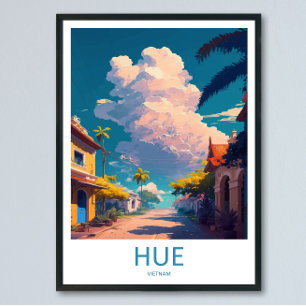 Arte de pared de viaje a Hue Vietnam Colgante de p