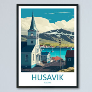 Arte de pared de viaje a Husavik Colgante de pared