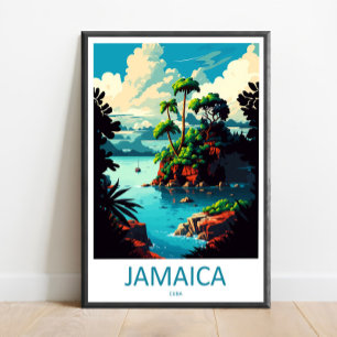 Arte de pared de viaje a Jamaica Colgante de pared