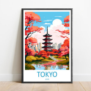 Arte de pared de viaje a Japón Japón colgante de p