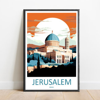 Arte de pared de viaje a Jerusalén Impresión de Je