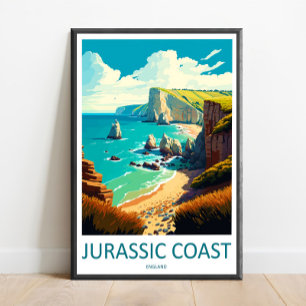 Arte de pared de viaje a la Costa Jurásica Impresi