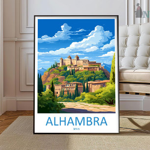 Arte de pared de viaje Alhambra Arte de pared Alha