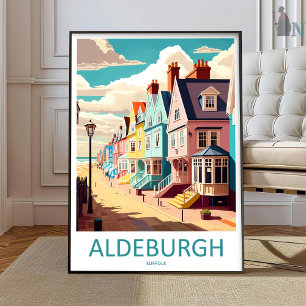 Arte de pared de viaje de Aldeburgh Pared de Aldeb