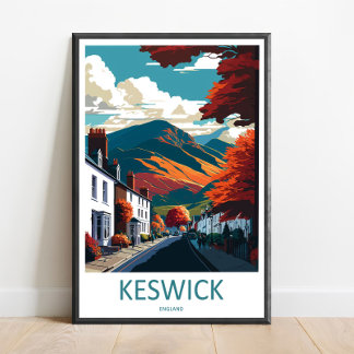 Arte de pared de viaje de Keswick Colgante de pare