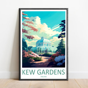 Arte de pared de viaje de Kew Gardens Impresión de