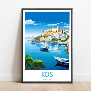 Arte de pared de viaje de Kos Kos Colgante para de