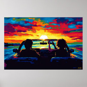 Arte de pared de viaje por carretera Pop Art – Ave