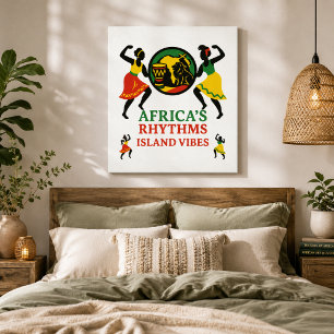 Arte de Pared de Vibraciones de Isla Africana Eleg