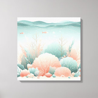 Arte de Pared de Vida Oceánica Vibrante – Bajo el