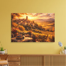 Arte de pared de viñedo de vino atardecer en puebl