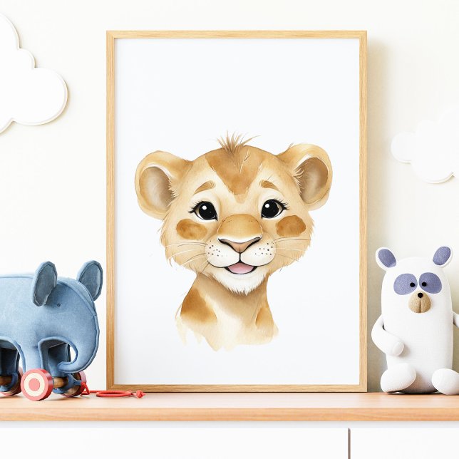 Arte de pared de vivero de safari de cachorro de l (Subido por el creador)