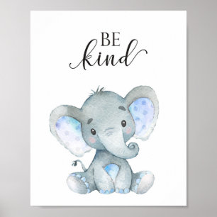 Arte de pared de vivero de safari de elefante Cita