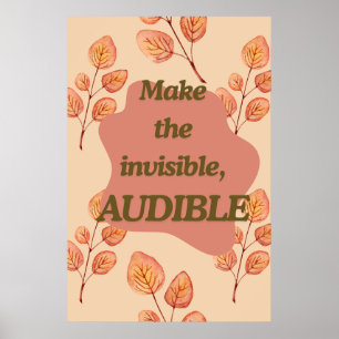 Arte de pared decorativo con cita inspiradora de h