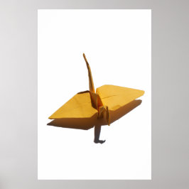 arte de pared decorativo, grulla de origami afortu