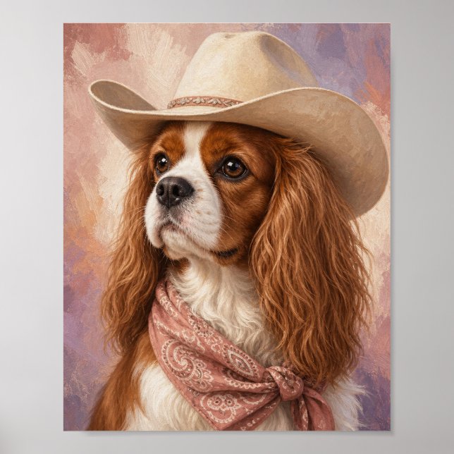 Arte de pared del Cavalier King Charles Spaniel —  (Frente)