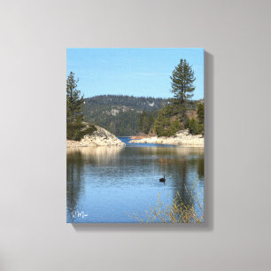 Arte de pared del lago de los cisnes