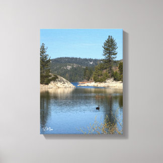 Arte de pared del lago de los cisnes