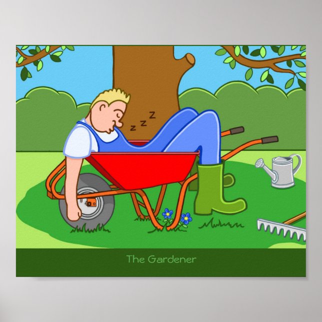 Arte de pared del panel del jardinero (Frente)