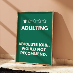 Arte de Pared Divertido de Adulto con Memes Sarcás