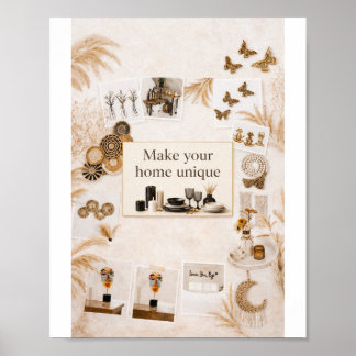 Arte de Pared Elegante Boho Chic - Haz que tu Hoga