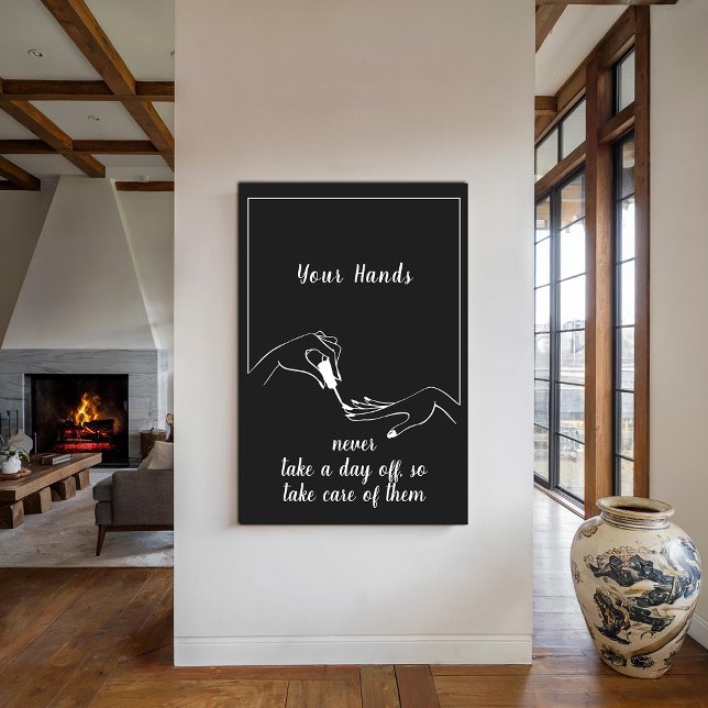 Arte de pared elegante para salón de uñas (Subido por el creador)
