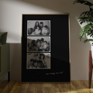 Arte de Pared en Blanco y Negro Qué Afortunados So