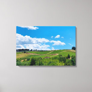 Arte de pared en Canva - Campo toscano