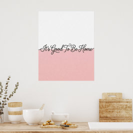 Arte de pared en cursiva con cotización de hogar r