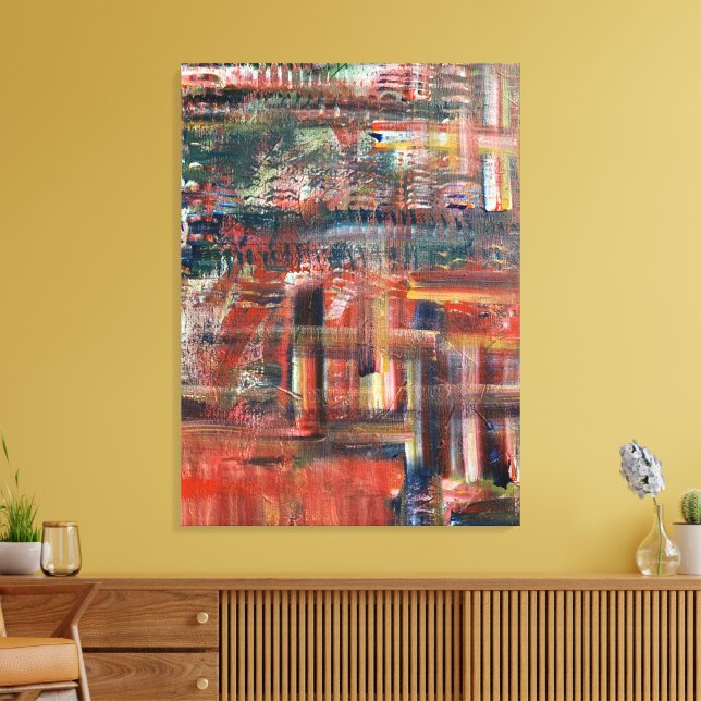 Arte de pared en lienzo abstracto (Insitu (Sala de estar))