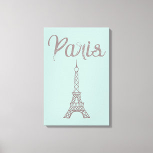 Arte de pared en lienzo de la Torre Eiffel de Parí