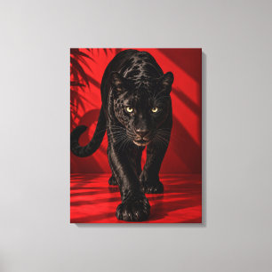 Arte de pared en lienzo de Pantera Negra, Gran fel