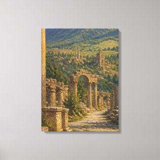 Arte de pared en lienzo de ruinas romanas antiguas