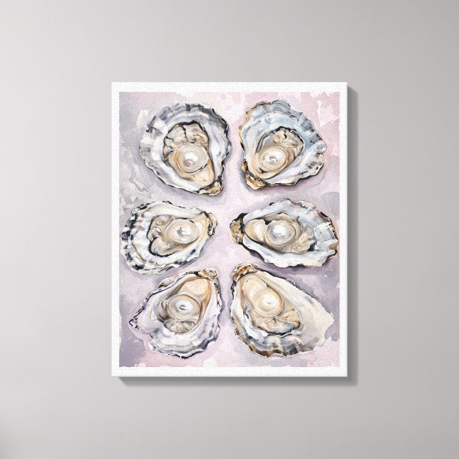 Arte de pared en lienzo Oyster Perlescente Decorac (Anverso)