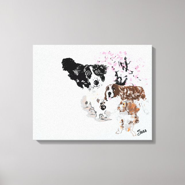 Arte de pared: Es un mundo perruno (Anverso)
