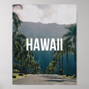 Arte de pared estético de palmeras tropicales de H