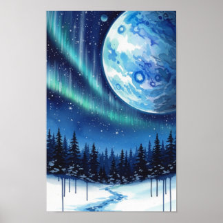 Arte de pared. Fantasía de invierno