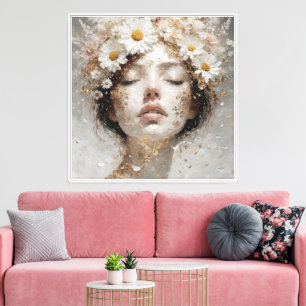 Arte de pared femenino de lujo moderno