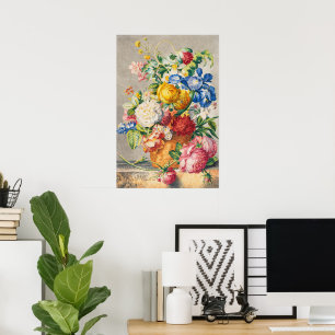 Arte de Pared Floral Botánico Pastel Elegante Vint