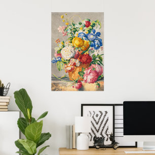 Arte de Pared Floral Botánico Pastel Elegante Vint