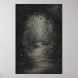 Arte de pared Forestcore místico oscuro, Imprimibl