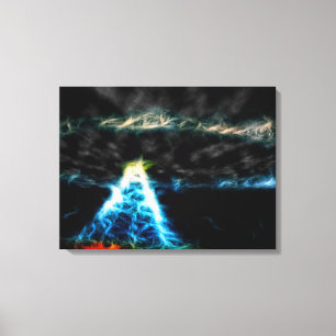 Arte de pared fractal abstracto