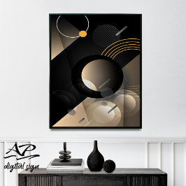 Arte de pared geométrica, diseño Minimalista de pa