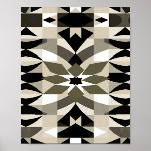 Arte de pared geométrico neutral moderno Tierra