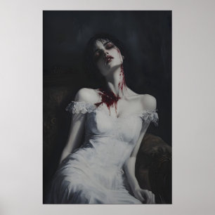 Arte de pared gótico de vampiros victorianos Román