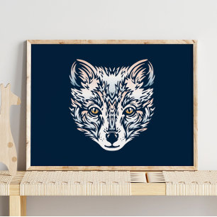 Arte de pared imprimible de Fox en el Ártico   Des
