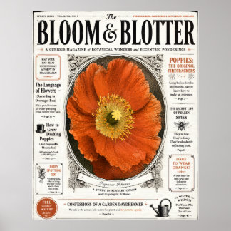 Arte de Pared Imprimible de Portada de Revista Vin
