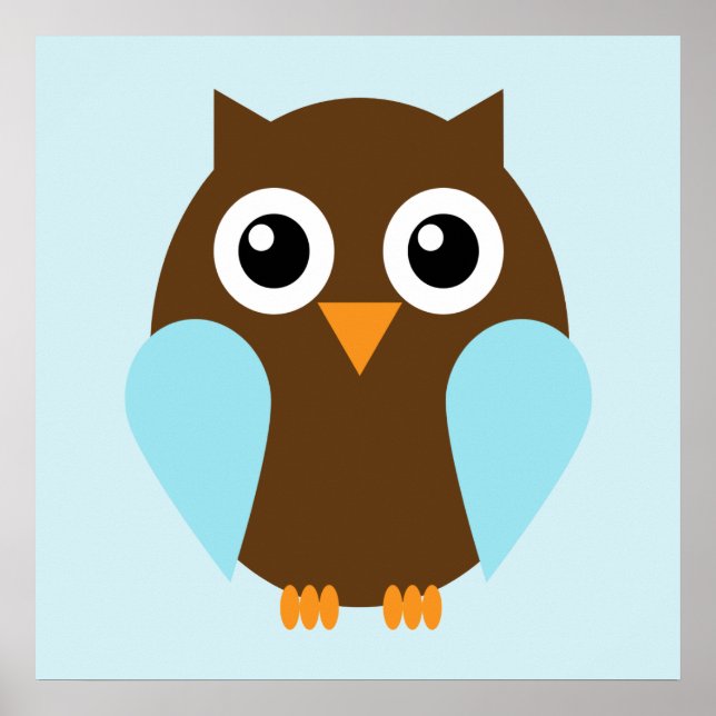 Arte de pared infantil de personalizado Owl (Frente)