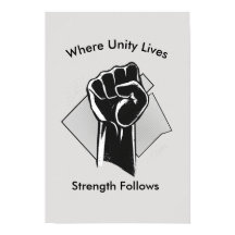 Arte de pared inspirador de unidad y fuerza