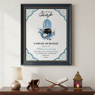 Arte de Pared Islámico Personalizado Umrah Mubarak